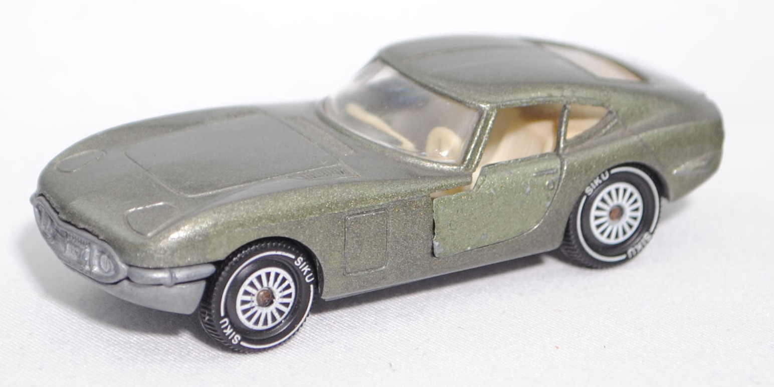 Toyota 2000GT (Typ Coupé, Modell 1967-1970), dunkel-olivgrünmetallic, R11, SIKU Brasilien, ca. 1:60