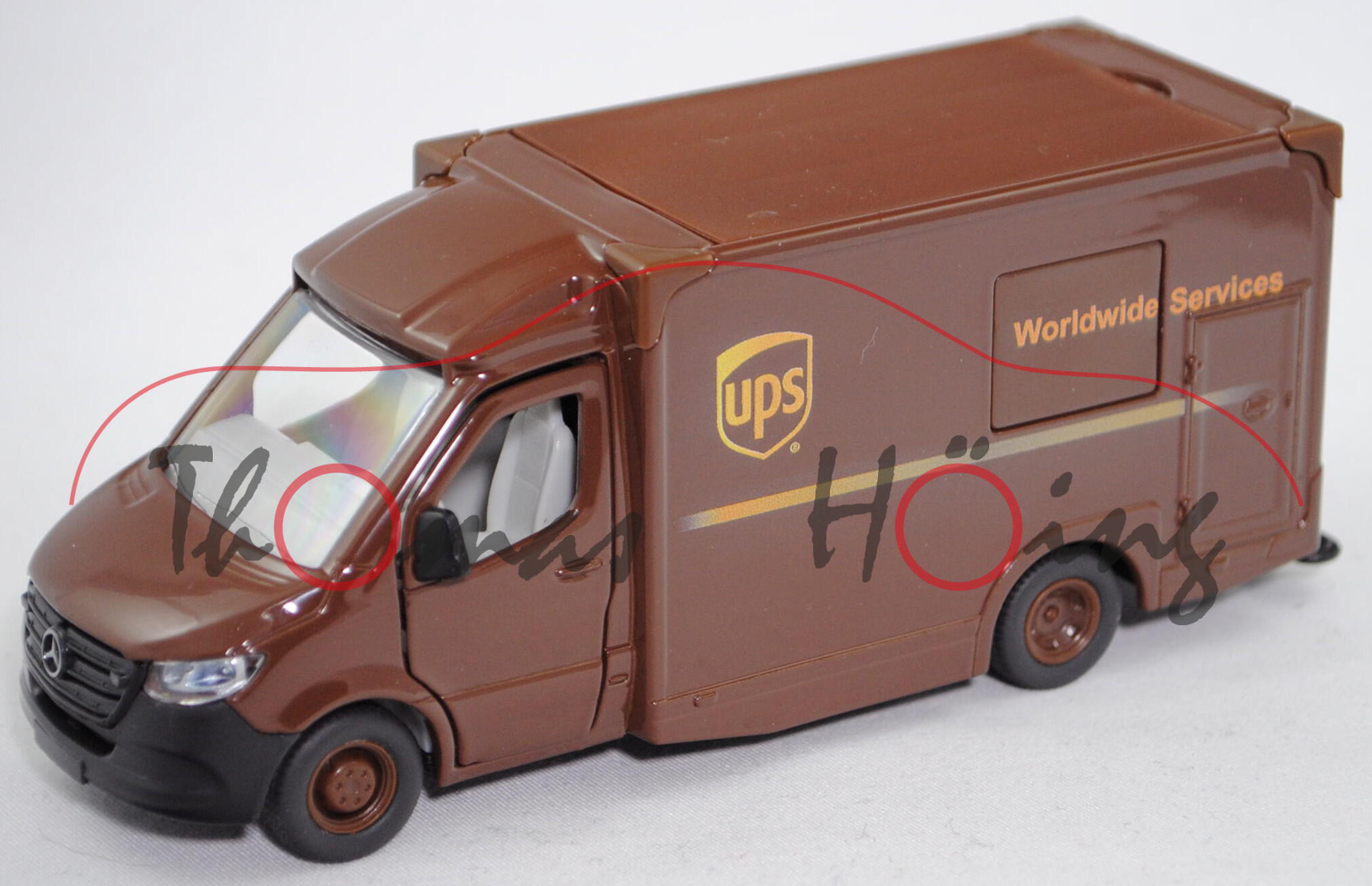 00000 Mercedes-Benz Sprinter (Modell 2018-) UPS Paketdienst, nussbraun, SIKU, L17mpK