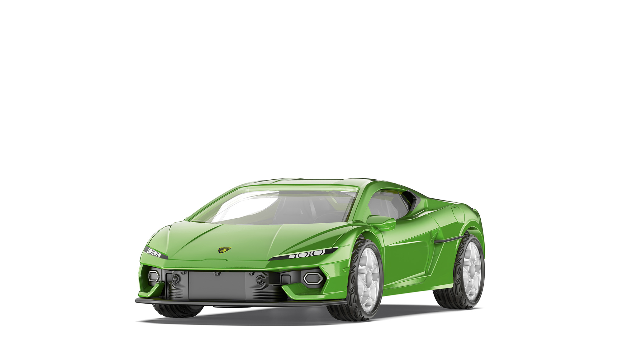 00000 Lamborghini Temerario (1. Generation, Modell 2024-), grün, innen schwarz, B49 silbergrau, SIKU SUPER, P29f
