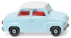 Glas Goggomobil, Mj. 1964-1969, hell-lichtblau/cremeweiß, Wiking, 1:87, mb