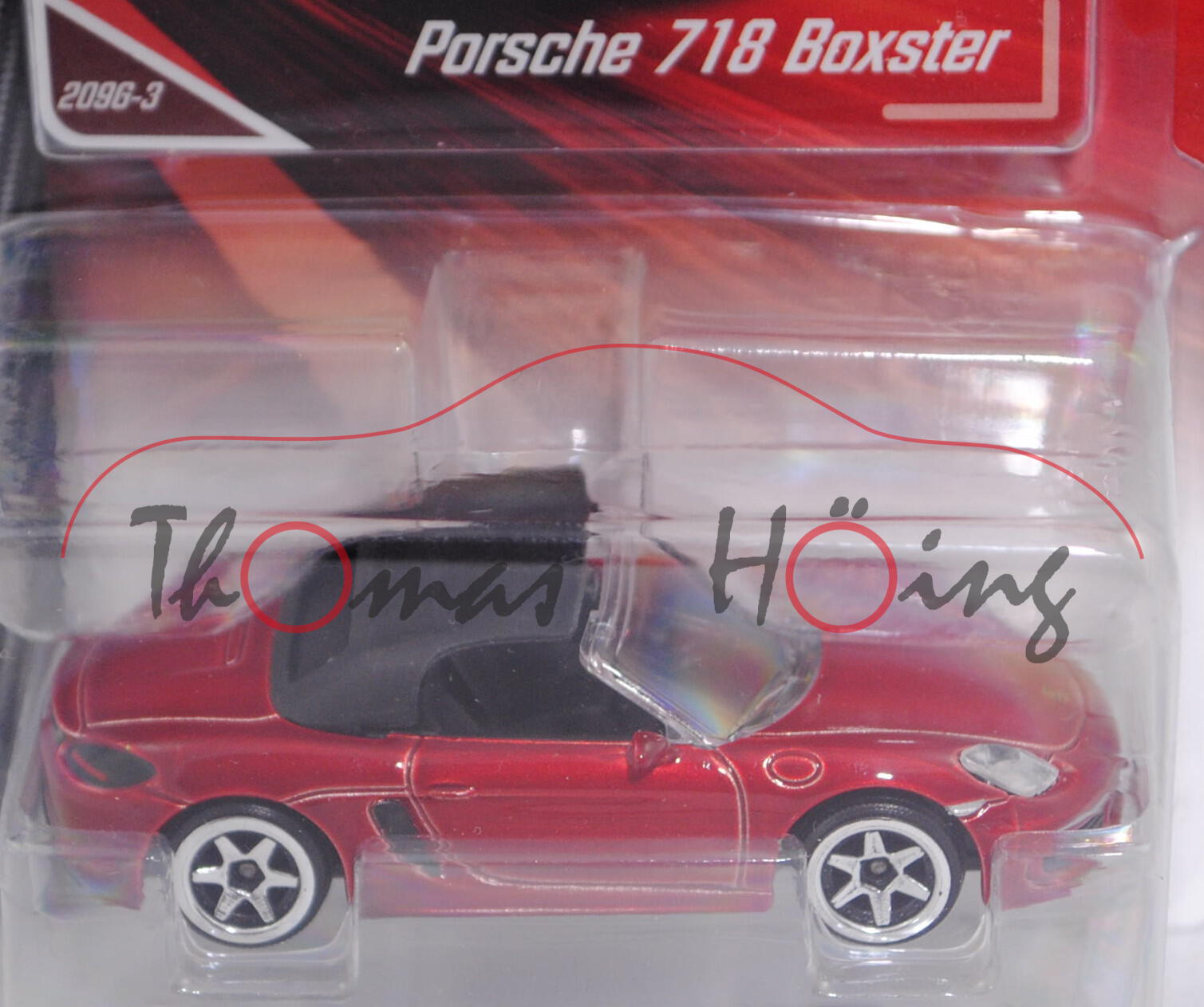 Porsche 718 Boxster (Typ 982, Modell 2016-) (Nr. 209G), purpurrotmetallic, majorette, 1:58, Blister