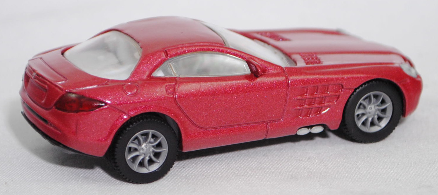 00005 Mercedes-Benz SLR McLaren (1. Generation, C 199, Modell 2004-2008), hell-braunrotmetallic, Bpr. 1004, B25a / B25b silbergrau, SIKU SUPER, 1:55, m