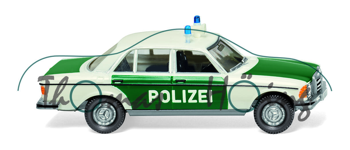 Polizei - Mercedes-Benz 240 D (W 123, Modell 1976-1979), weiß, POLIZEI, Wiking, 1:87, mb