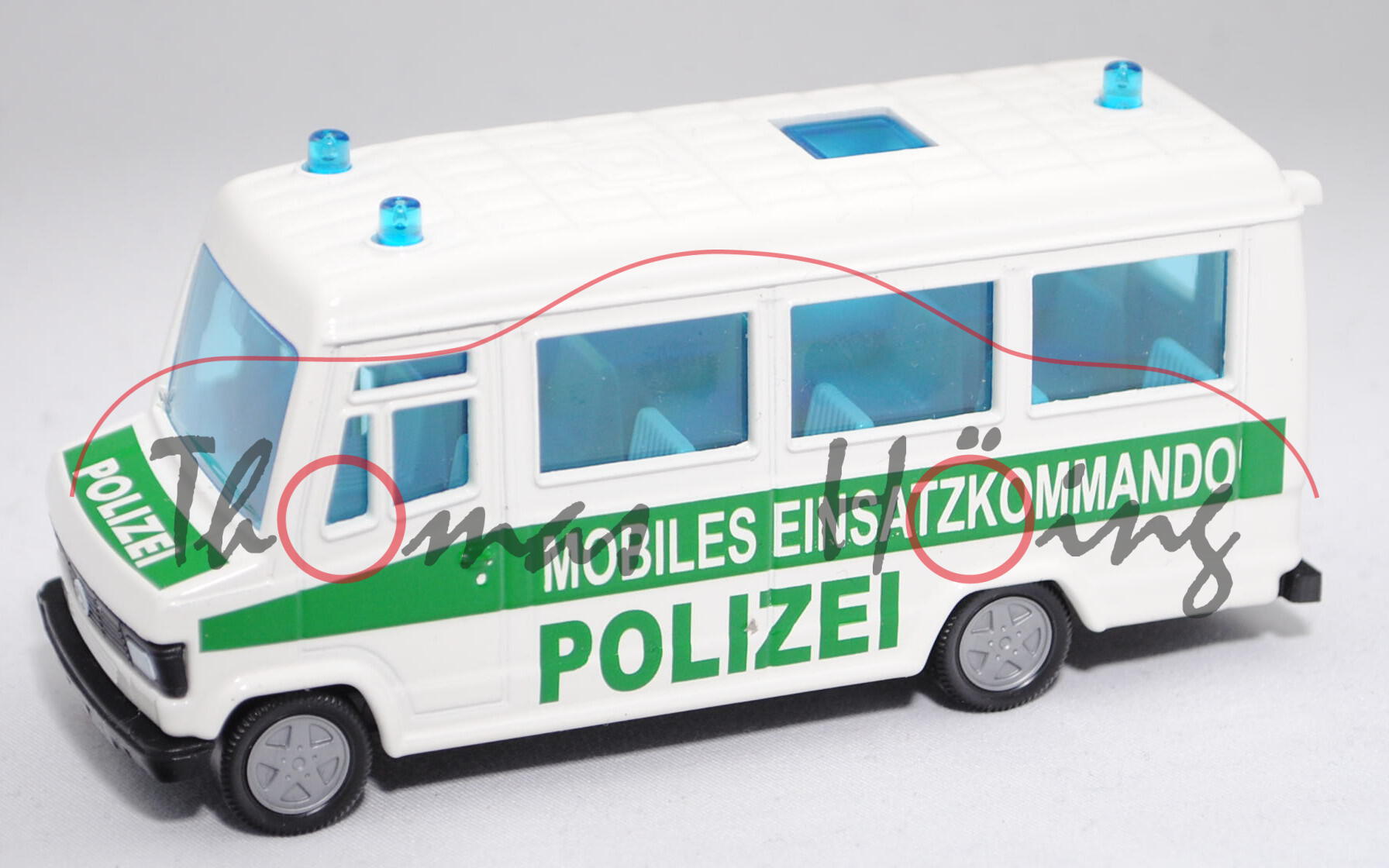 00002 Mercedes-Benz 809 D Kleinbus (Typ T 2 neu, Modell 1986-1992) Polizei-Mannschaftswagen