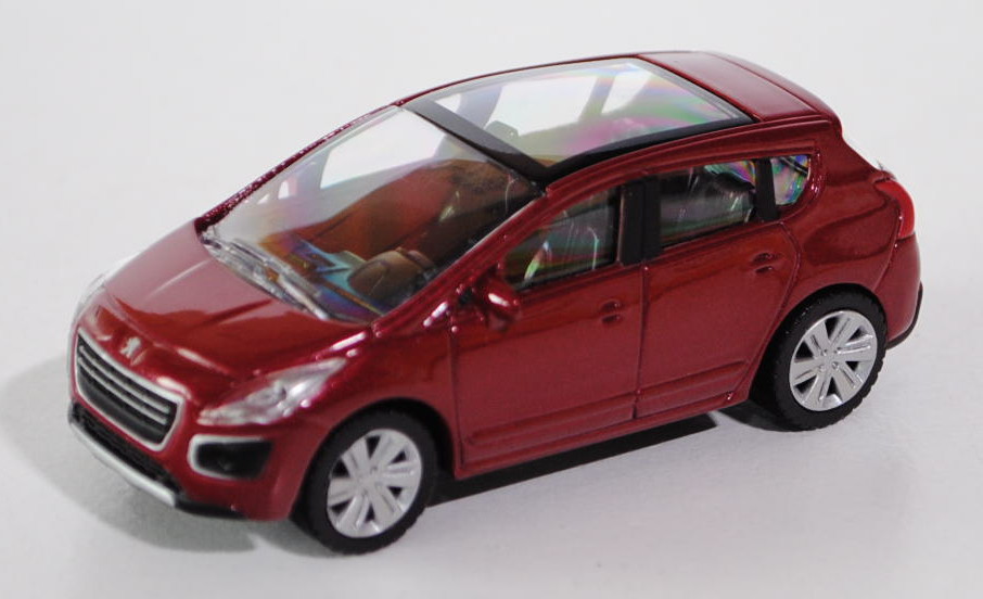 Peugeot 3008 Mi-vie (facelift) Modell 2013-, rubi rot metallic (rubinrotmetallic), ca. 1:57, Norev S