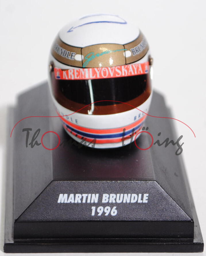 Bell Helm / Helmet Martin Brundle (11. Platz) auf Jordan 196, Nr. 12, Team B&H Total Jordan Peugeot