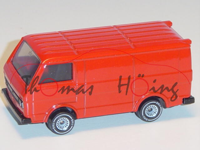 00004 VW LT 28 Kastenwagen (Modell 1975-1986), verkehrsrot, innen schwarz, Lenkrad integriert, B4, V