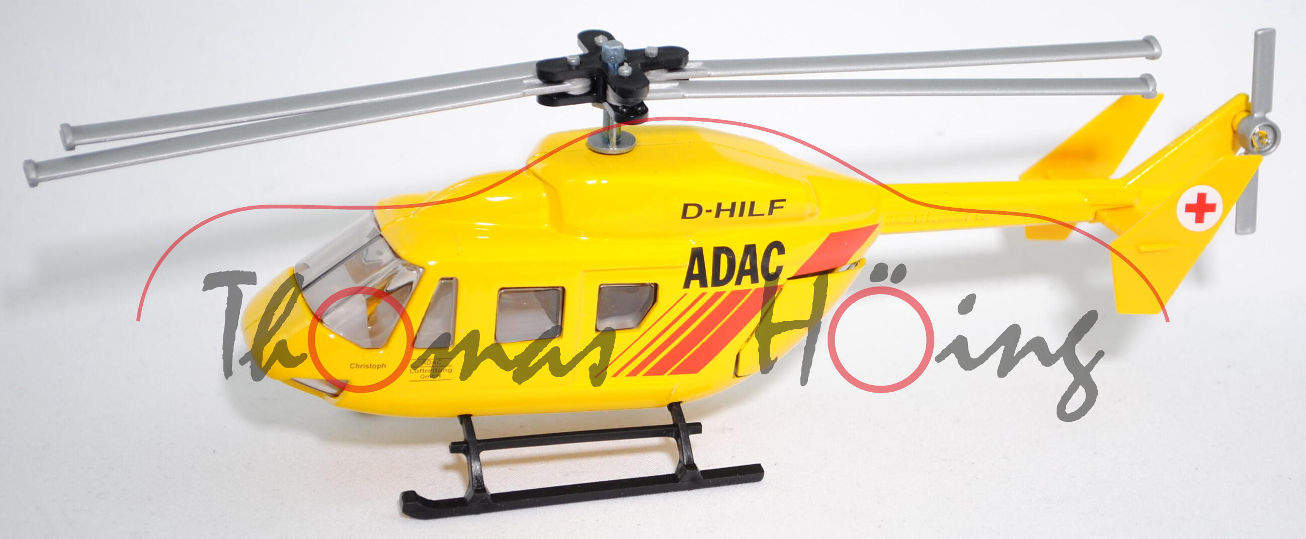 00001 ADAC-Hubschrauber BK 117-A, ADAC mit roten Seitenstreifen, L14n