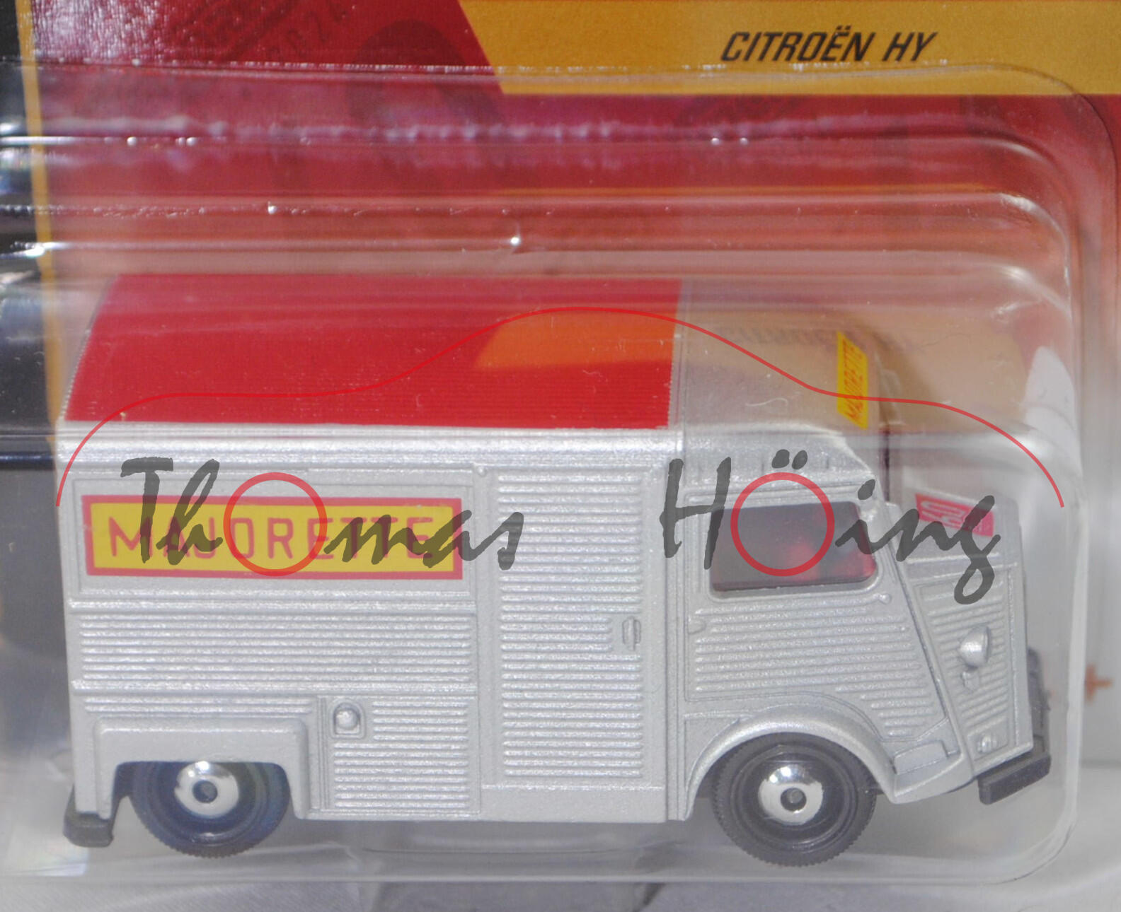 Citroen Typ HY (Typ Kleintransporter, Mod. 1948-1981) Kastenwagen, silber, majorette, 1:60, Blister