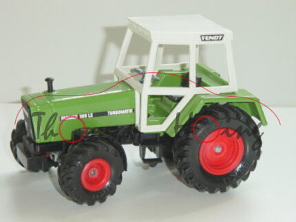 00003 Fendt Farmer 308 LS TURBOMATIK, farngrün/schwarz, L13