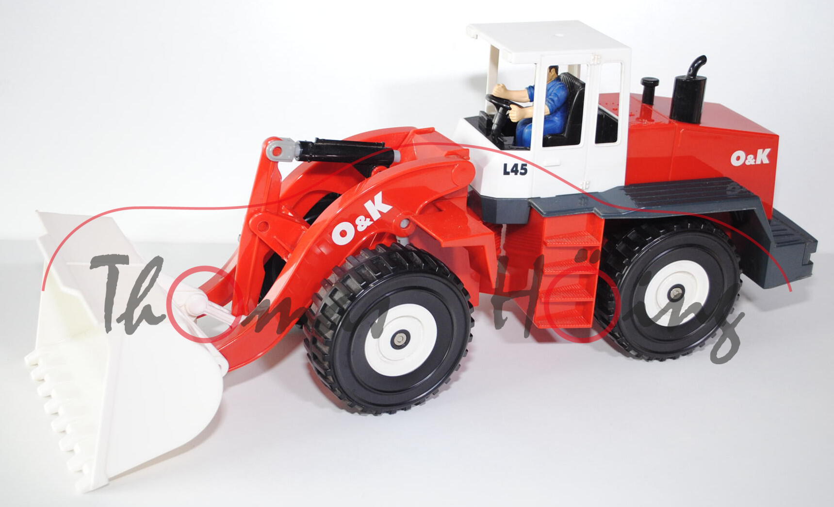 Radlader O&K L 45, verkehrsrot/reinweiß, O&K / L45, 1:20, Siku Junior