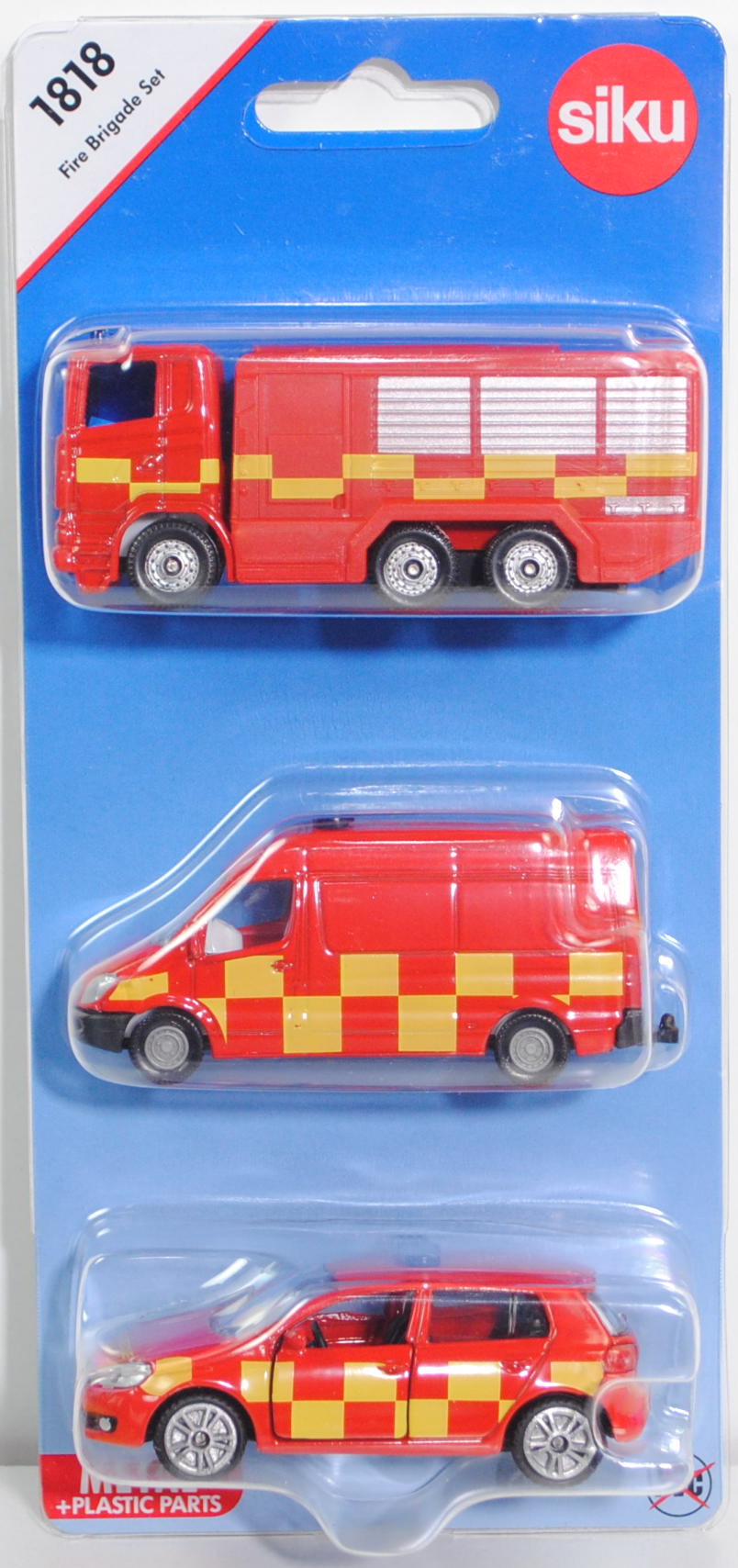 00600 GB Fire Brigade Set mit: Scania R380+Mercedes-Benz Sprinter II+VW Golf VI, FIRE & RESCUE, P29e