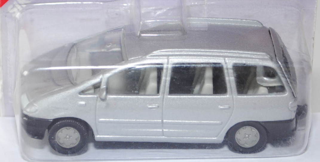 00003 VW Sharan I 2.8 VR6 (Typ 7M, Modell 1995-2000), silbergraumetallic, innen lichtgrau, Lenkrad l