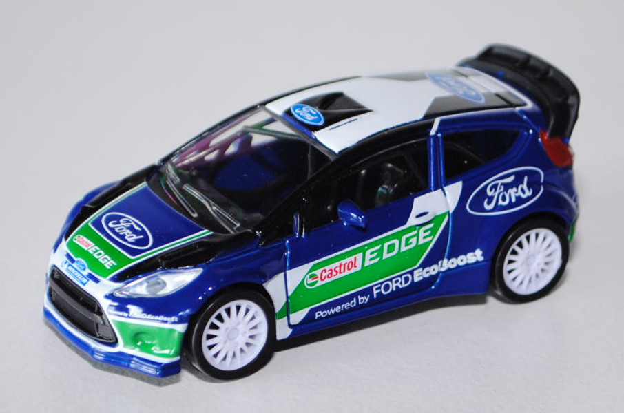 Ford Fiesta RS WRC 2012, ultramarinblau/reinweiß/schwarz/minzgrün, Castrol EDGE / Powered by Ford Ec