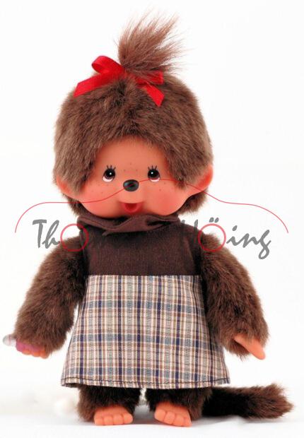 Monchhichi Checker Skirt Girl, 20 cm groß