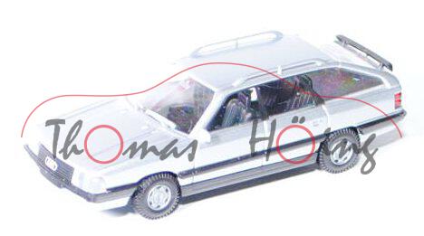 Audi 200 Avant Turbo quattro (C3, Typ 44), Modell 1983-1991, silbermetallic, Rietze, 1:87, mb