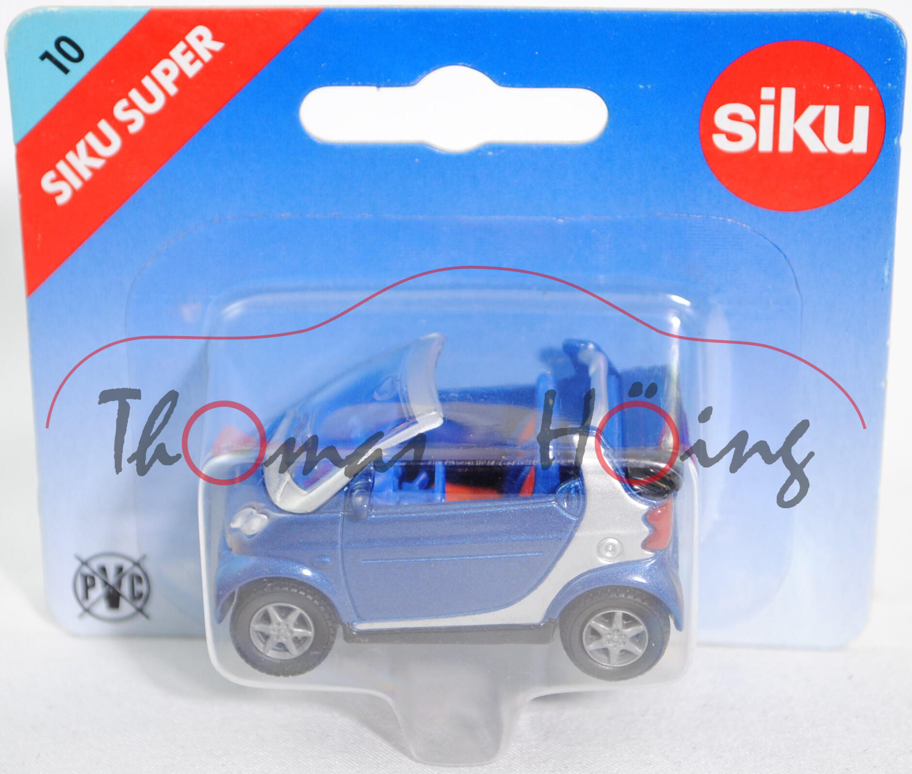 00001 smart fortwo cabrio passion (Typ A 450, Baum. 450.443, Mod. 00-03), violettblaumet./weißalumi