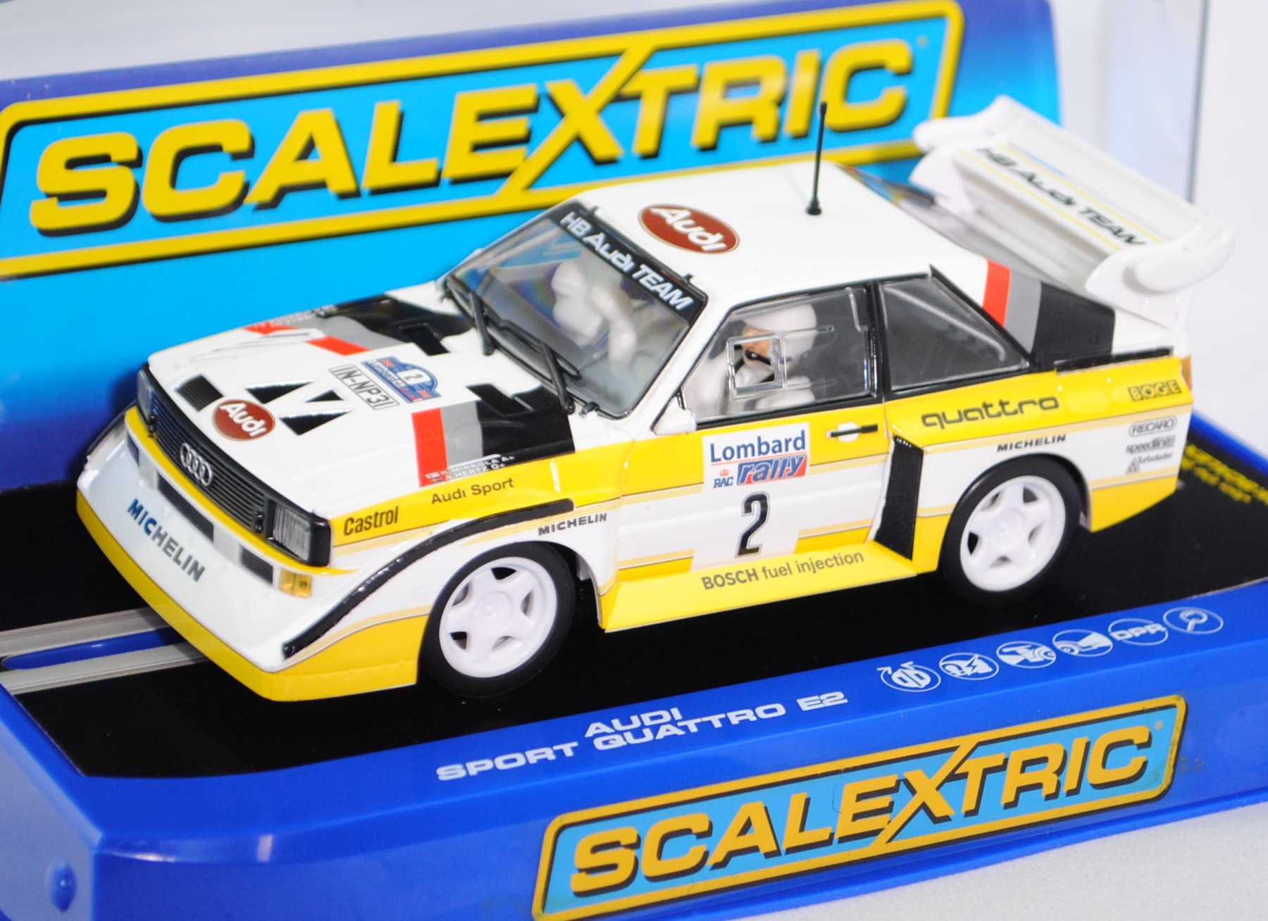 Audi Sport Quattro S1 E2 Gruppe B (Typ 85Q, Modell 1984-1986), alpinweiß, Rallye RAC 1985 (24.-28.11