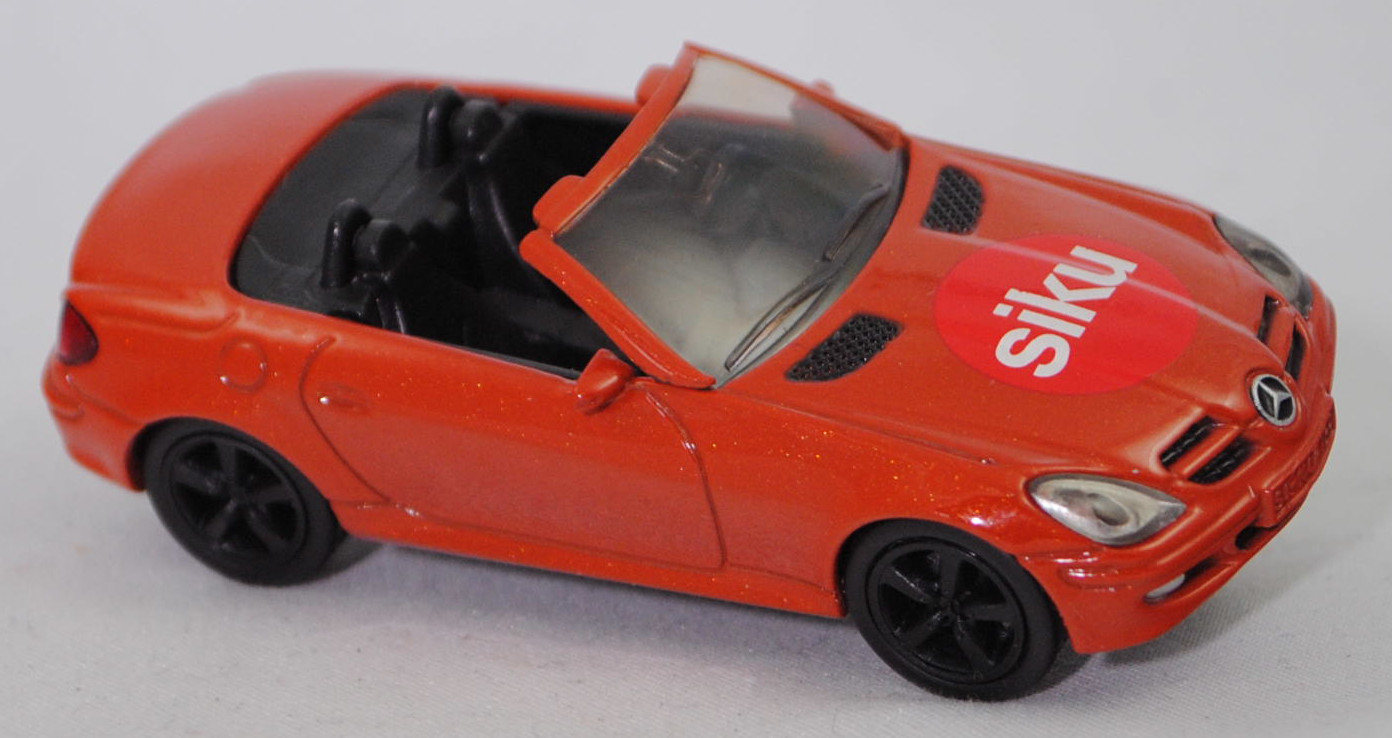 99900 EU Mercedes-Benz SLK 350 (interne Baureihenbezeichnung R 171, Vor-MoPf, Modell 2004-2008), energy orange, siku-Logo auf der Motorhaube, SIKU SUPER, 1:55, m (Limited Edition)