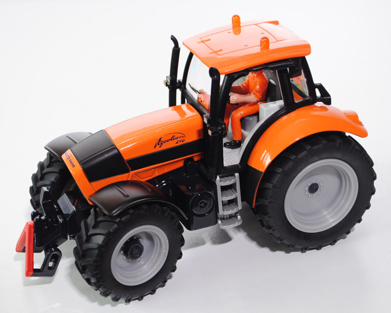 00404 DEUTZ-FAHR Agrotron 210 Traktor (Typ MK4, Modell 2003-2004), hellrotorange/mattschwarz/schwarz