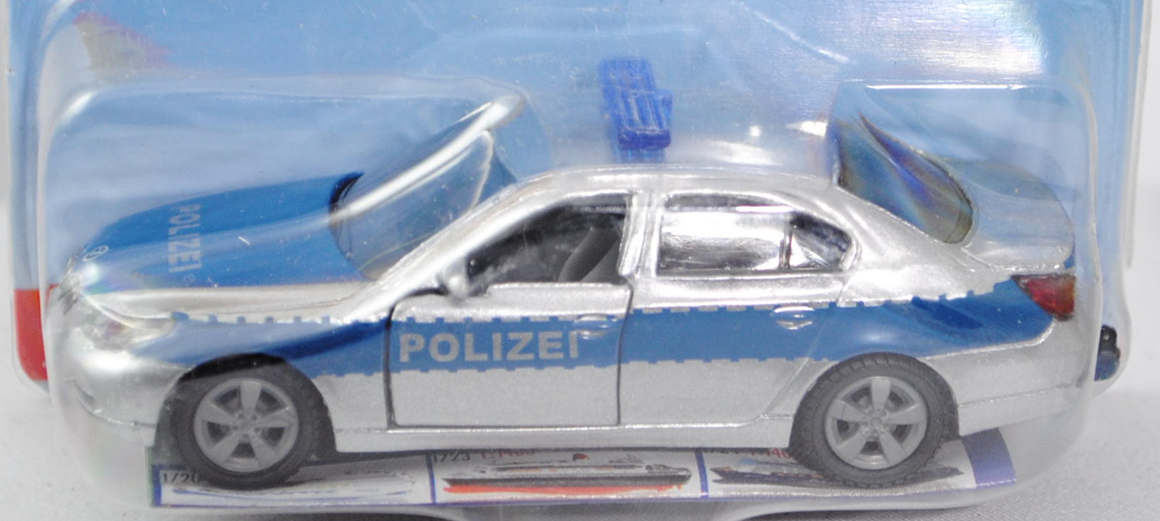 00009 BMW 545 i (Typ E60, Modell 2003-2007) Polizei-Streifenwagen, weißaluminiummetallic