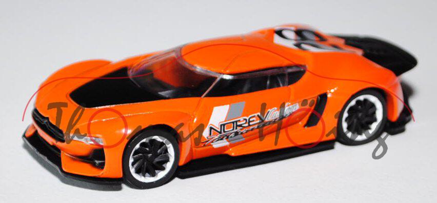 GT by Citroen Concept Car, hellrotorange/schwarz, NOREV Custom / Performance / 28, 1:50, Norev STREE