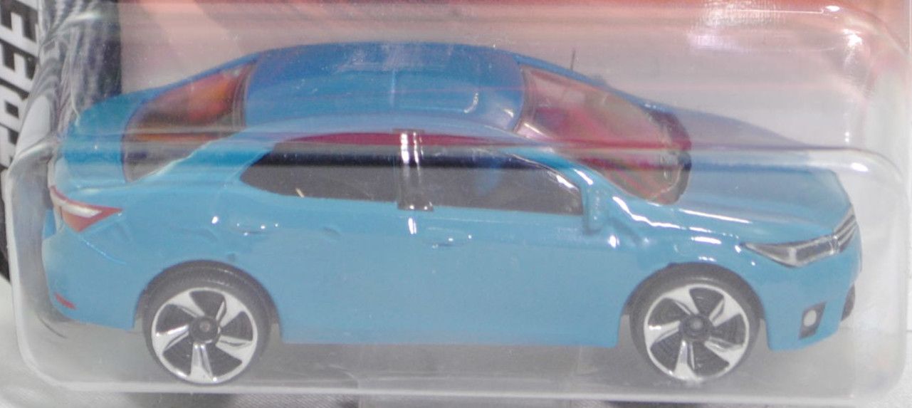 Toyota Corolla Altis (11. Gen., Baureihe E 170, Modell 2013-2016), hell-azurblau, majorette, 1:61, Blister