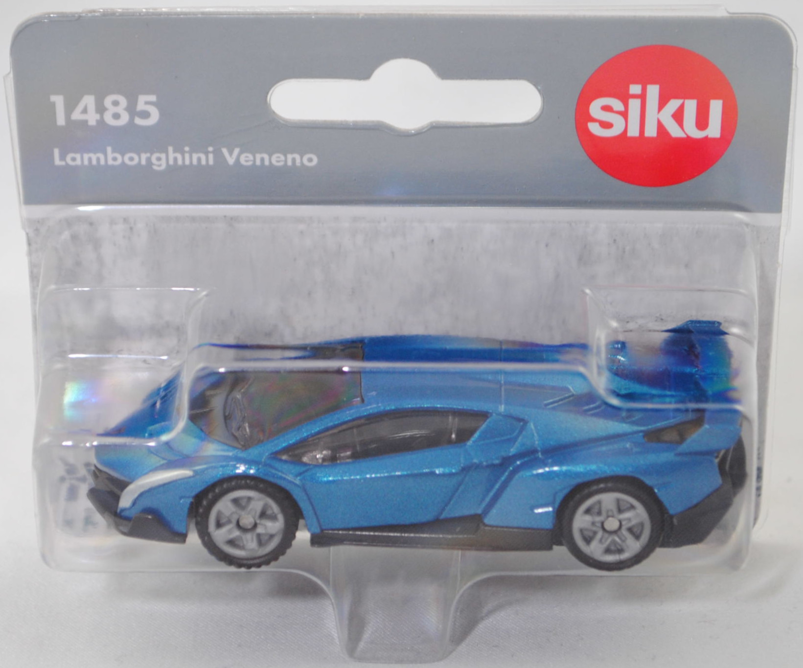 00004 Lamborghini Veneno Coupé (Typ Konzeptauto, Modell 2013), dunkel-verkehrsblaumetallic, B47 geschlossen silbergrau, SIKU SUPER, 1:62, P29f