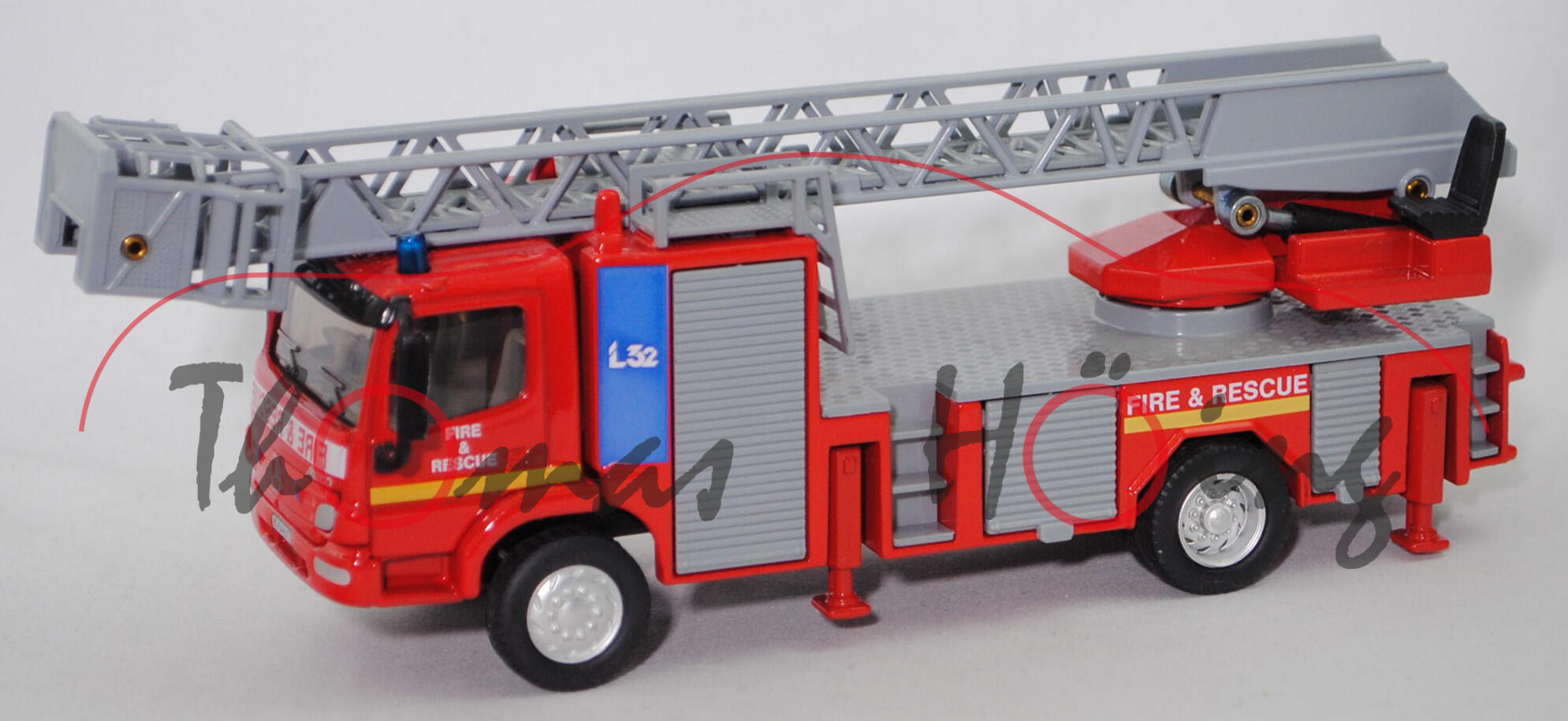 00600 GB ROSENBAUER L32A-XS auf Fahrgestell MB Atego Drehleiter, RHD, FIRE/&/RESCUE, SIKU, L17mP