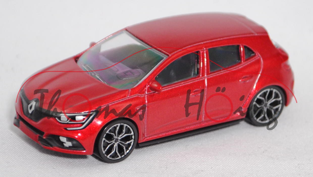 Renault Mégane IV R.S. 2017 (4. Gen., Mod. 2018-), DeZir-Rot metallic, Norev Multigam, ca. 1:64, mb