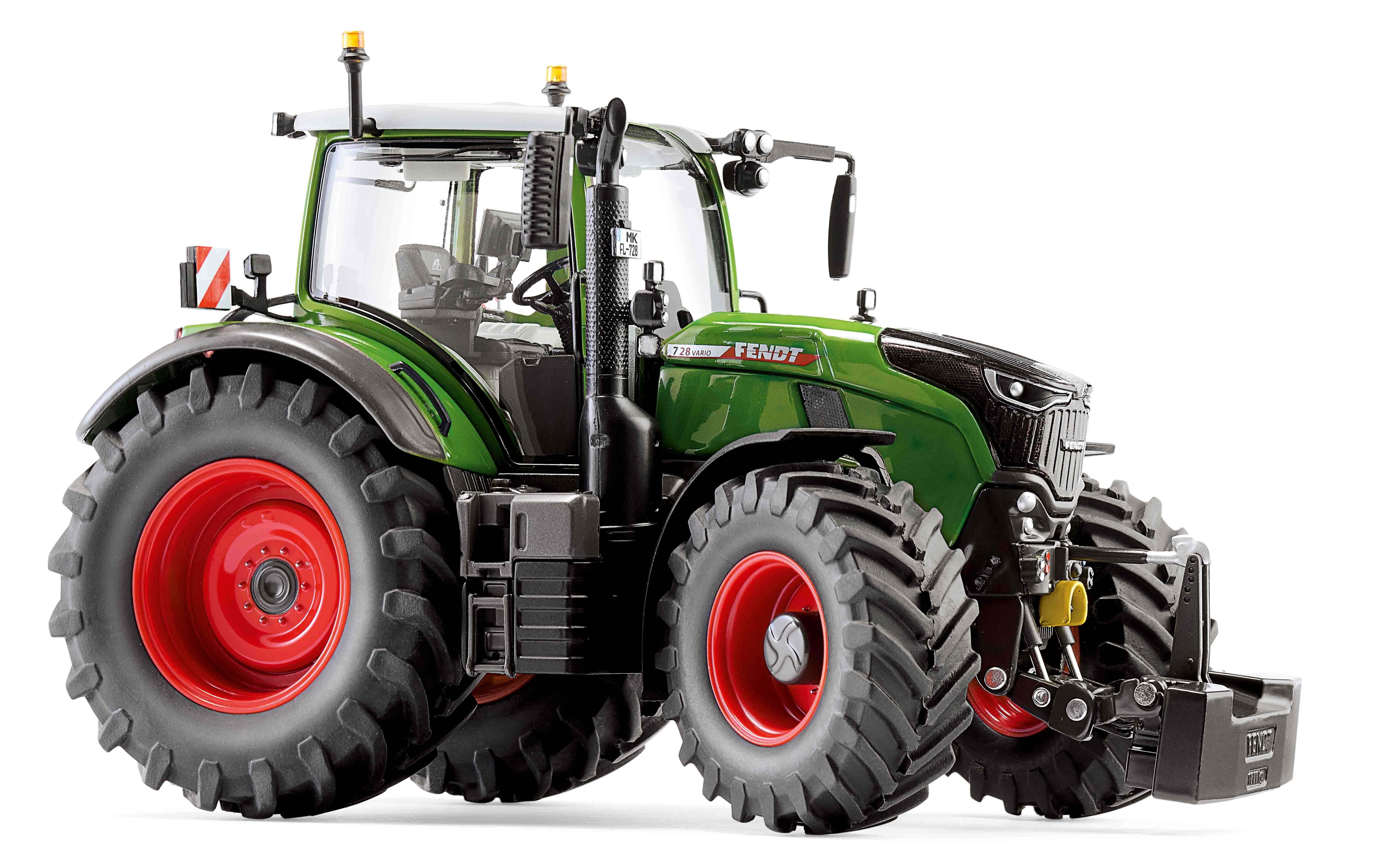 Fendt 728 Vario Gen7 (7. Gen., Modell 2023-), Kabine Fendt-grün mit weißem Dach, Wiking, 1:32, mb