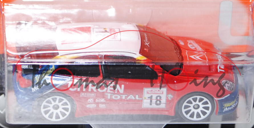 Citroen Xsara WRC (Nr. 254E), verkehrsrot, RALLYE SAN REMO / CITROEN / TOTAL / 18, 10-Speichen-Felge