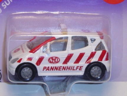 Mercedes-Benz A 160 (Baureihe W 168) AvD Pannenhilfe, Modell 1997-2001, reinweiß/rot, AvD PANNENHILF