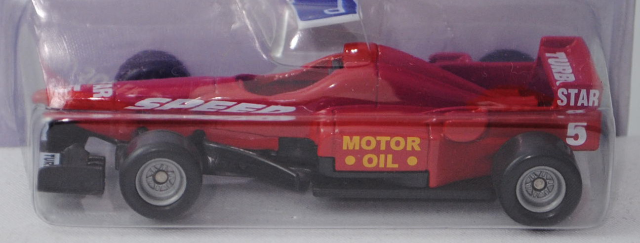 00001 Formel 1 Rennwagen, karminrot/schwarz, Sitz schwarz, SPEED / MOTOR / OIL / STAR / 5 / TURBO, C