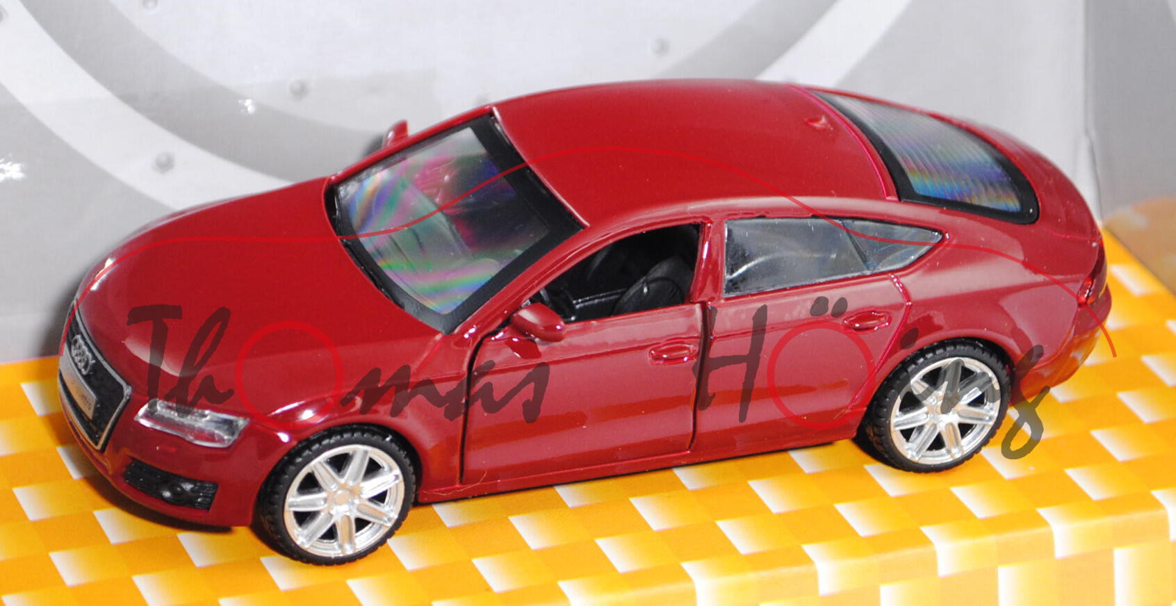 Audi A7 Sportback (Typ 4G, Modell 2010-2014), purpurrot, innen schwarz, SPEEDZONE, 1:43, mb 