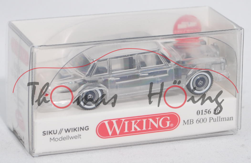 Mercedes-Benz 600 (Baumuster 100, Modell 1964), transparent, Sondermodell SIKU // WIKING Modellwelt,