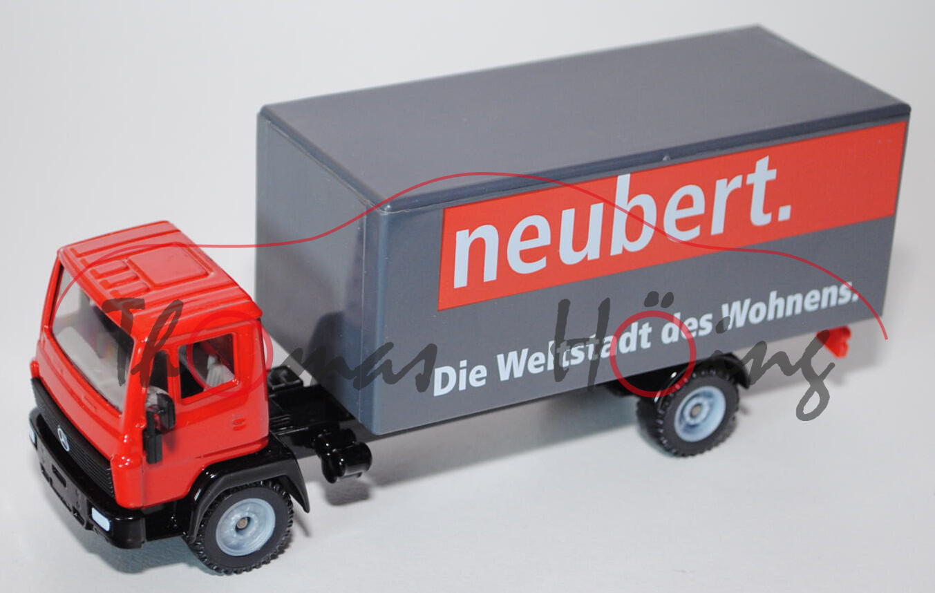 Mercedes LN-2 Koffer LKW, verkehrsrot/schwarz/schiefergrau, neubert. / Die Weltstadt des Wohnens., L