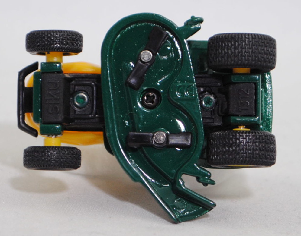 00000 Rasentraktor MTD YaRD-MaN AG 5165 AUTODRIVE™ (Modellnummer 13AE504G643, 4-Style, Modell 2002-2002), gelb/grün, Frontscheinwerfer 4 mm hoch, SIKU SUPER, 1:32, m