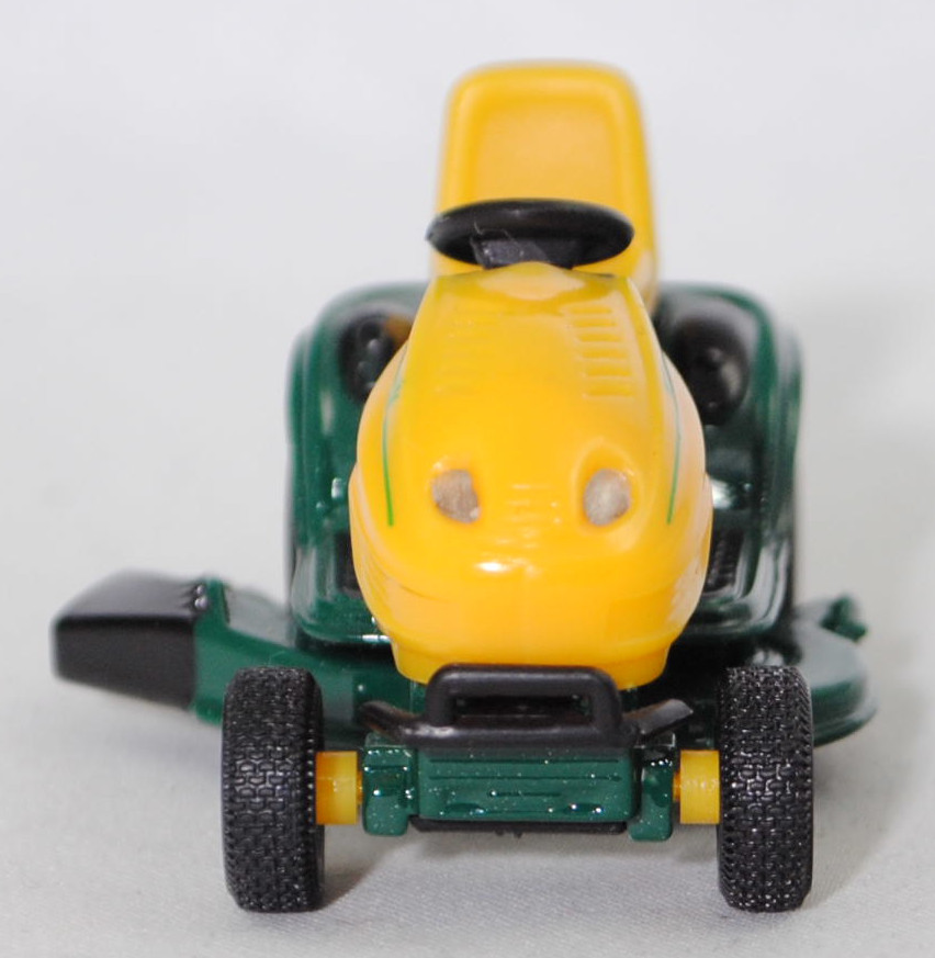 00000 Rasentraktor MTD YaRD-MaN AG 5165 AUTODRIVE™ (Modellnummer 13AE504G643, 4-Style, Modell 2002-2002), gelb/grün, Frontscheinwerfer 4 mm hoch, SIKU SUPER, 1:32, m