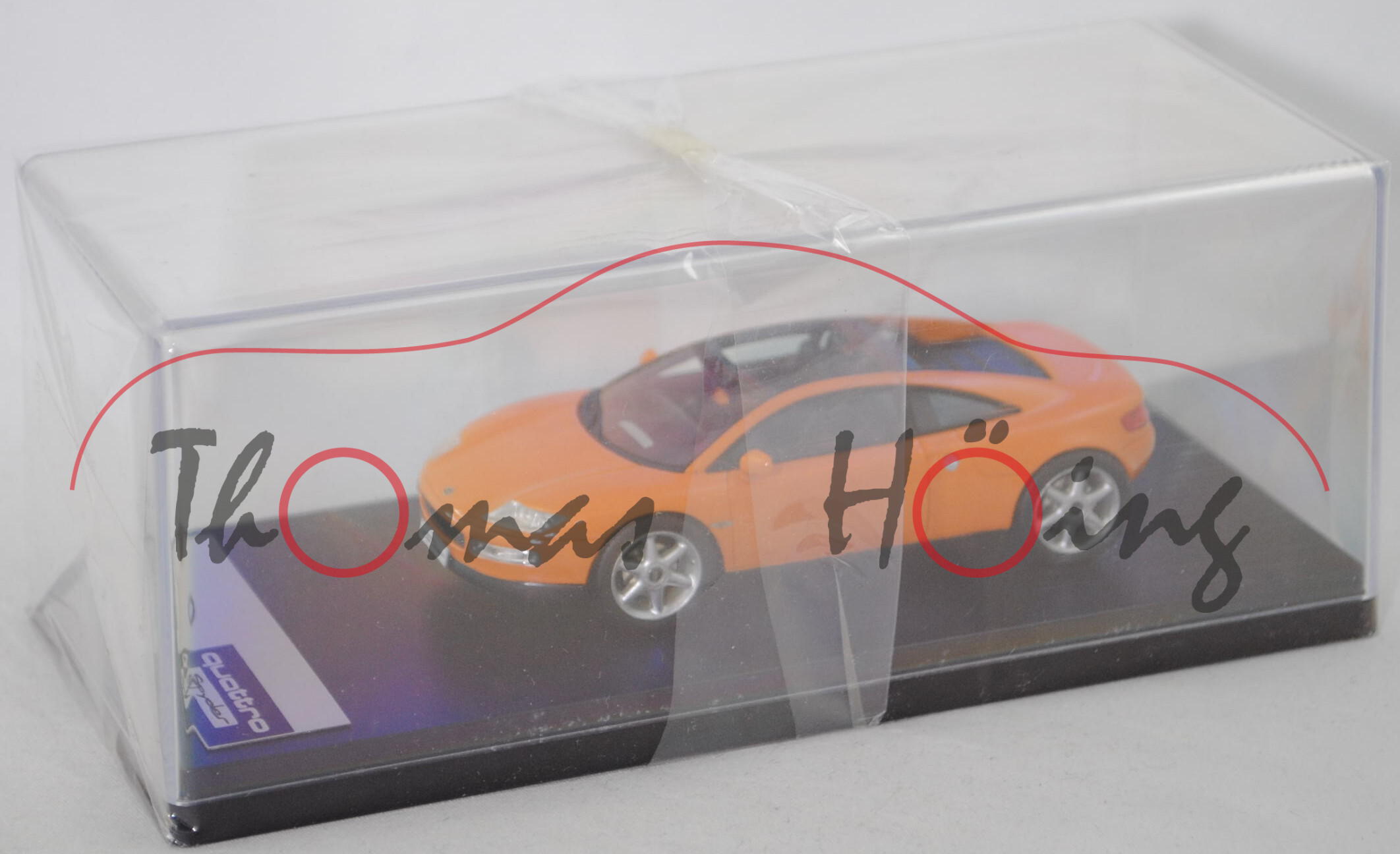 Audi quattro Spyder, fidji-orange, Präsentation: IAA 1991 Frankfurt/Main, JB Modellautos, 1:43, mb