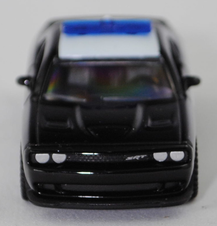 00000 Dodge Challenger SRT Hellcat (3. Generation, Facelift 2014, Modell 2014-2018) County Sheriff, schwarz, Sheriff-Stern und SHERIFF, SIKU SUPER, 1:63, P29f